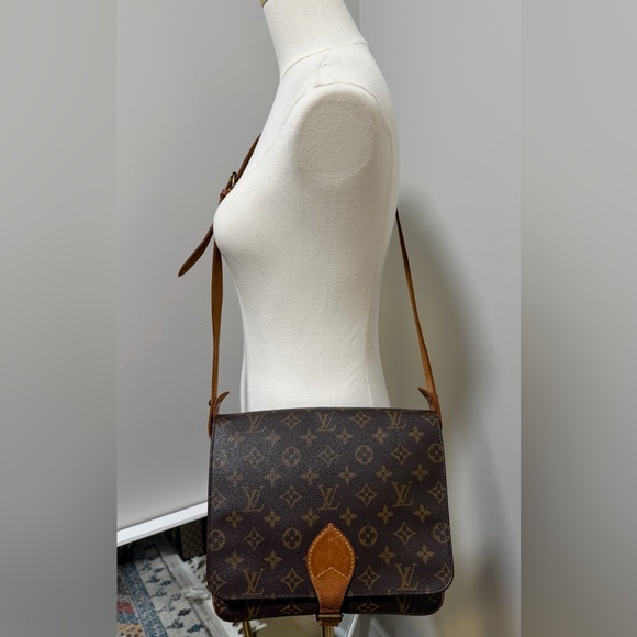Louis Vuitton Cartouchiere GM Monogram Crossbody Shoulder Bag Vintage - Picture 2 of 16